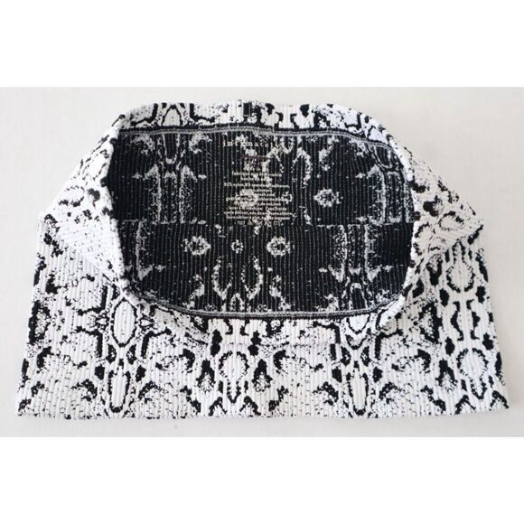 Intimately Free People Women Sz XS/S White/Blck Snake Print Adrienne Bandeau Top - Picture 4 of 5